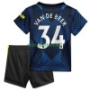 Maillot de Supporter Manchester United Donny van de Beek 34 Troisième 2021-22 Pour Enfant